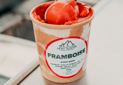 POT DE GLACE FRAMBOISE MONT GLACIER
